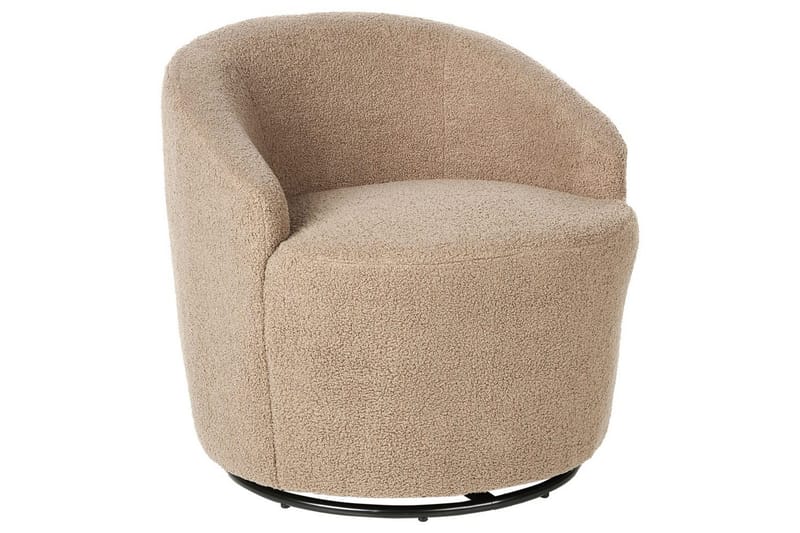 Lenestol Davik Beige/svart - Beige/svart - Møbler - Stoler - Lenestoler - Klubblenestol