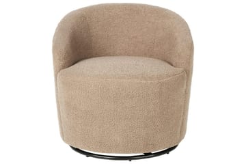 Lenestol Davik Beige/svart - Beige/svart - Møbler - Stoler - Lenestoler - Howard lenestol