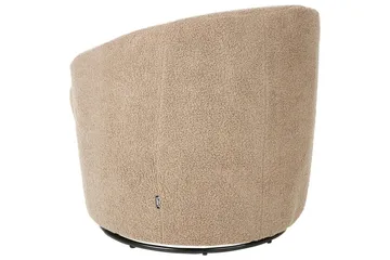 Lenestol Davik Beige/svart - Beige/svart - Møbler - Stoler - Lenestoler - Klubblenestol