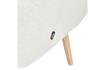 Lenestol Drammen Hvit/lyst tre - Hvit/lyst tre - Møbler - Stoler - Lenestoler - Klubblenestol