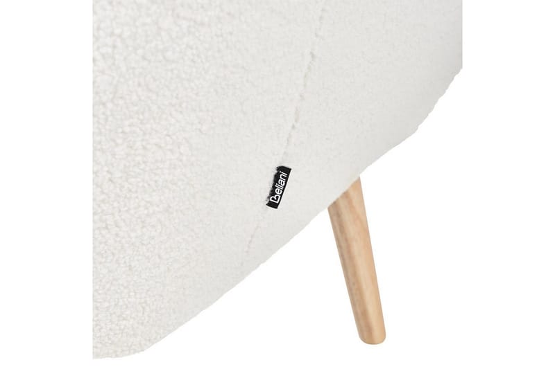 Lenestol Drammen Hvit/lyst tre - Hvit/lyst tre - Møbler - Stoler - Lenestoler - Klubblenestol