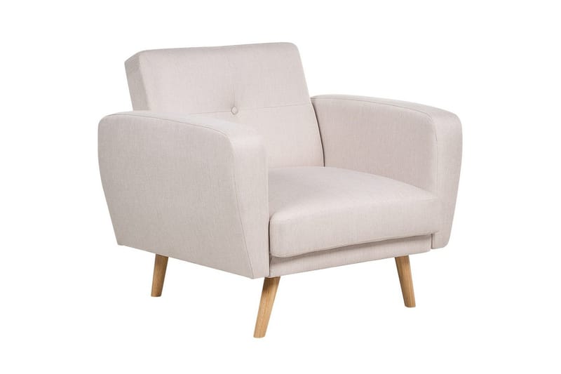 Lenestol Florli Beige/lyst tre - Beige/lyst tre - Møbler - Stoler - Lenestoler - Klubblenestol