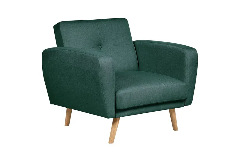 Lenestol Florli Grønn/lyst tre, Grønn/lyst tre