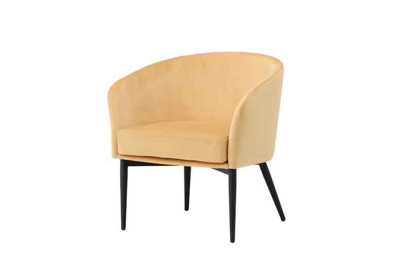 Lenestol Fluffy - Gul - Møbler - Stoler - Lenestoler - Klubblenestol