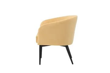 Lenestol Fluffy - Gul - Møbler - Stoler - Lenestoler - Klubblenestol