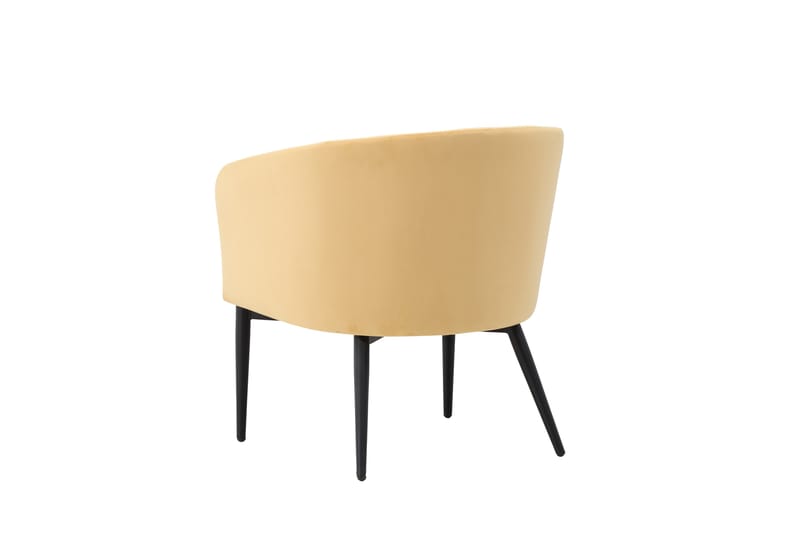 Lenestol Fluffy - Gul - Møbler - Stoler - Lenestoler - Klubblenestol