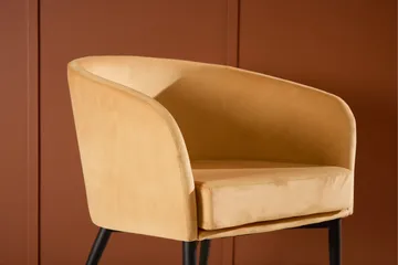 Lenestol Fluffy - Gul - Møbler - Stoler - Lenestoler - Klubblenestol