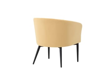 Lenestol Fluffy - Gul - Møbler - Stoler - Lenestoler - Klubblenestol