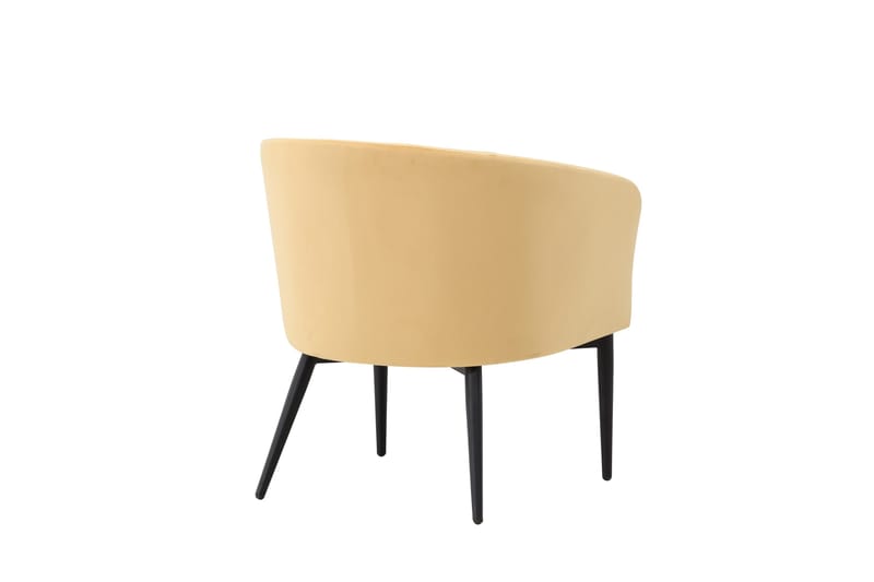 Lenestol Fluffy - Gul - Møbler - Stoler - Lenestoler - Klubblenestol