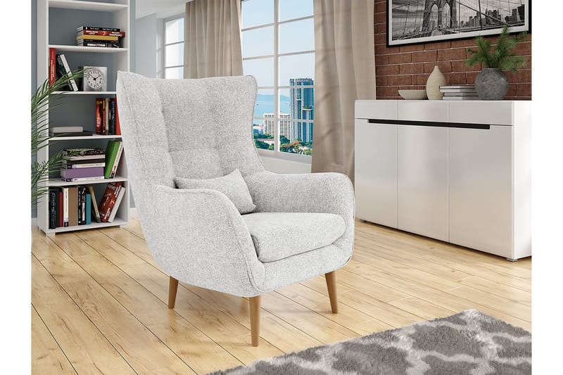 Lenestol - Grå - Møbler - Stoler - Lenestoler