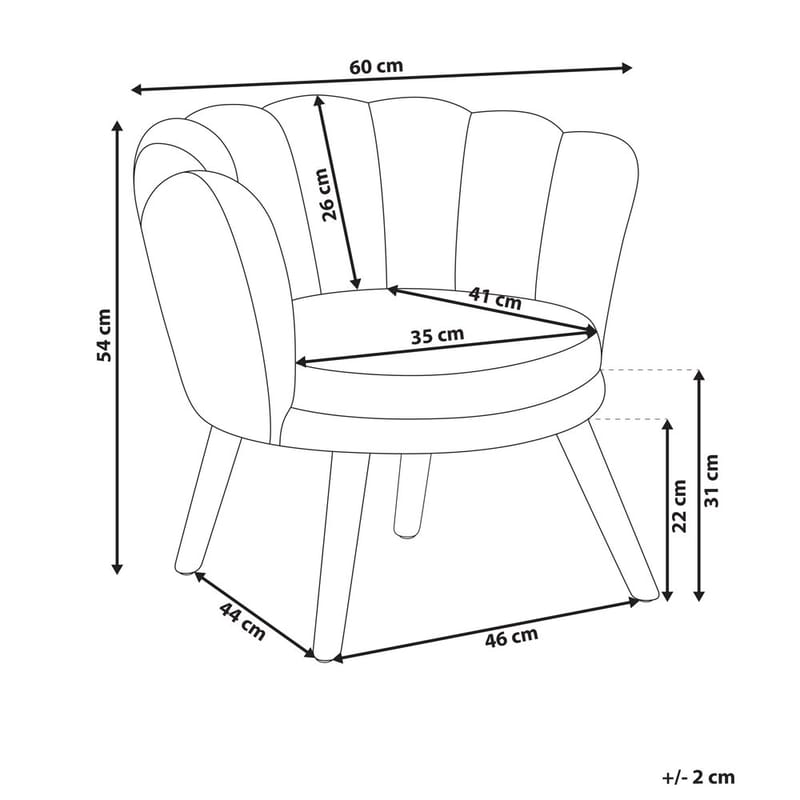 Lenestol Halby - Rosa, lyst tre - Møbler - Stoler - Lenestoler - Howard lenestol