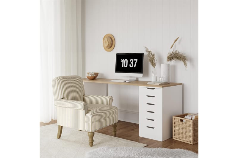 Lenestol Jaya Beige - Dorel Home - Møbler - Stoler - Lenestoler