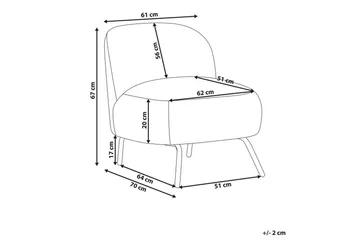 Lenestol Kumla - Møbler - Stoler - Lenestoler - Lenestol uten armlene