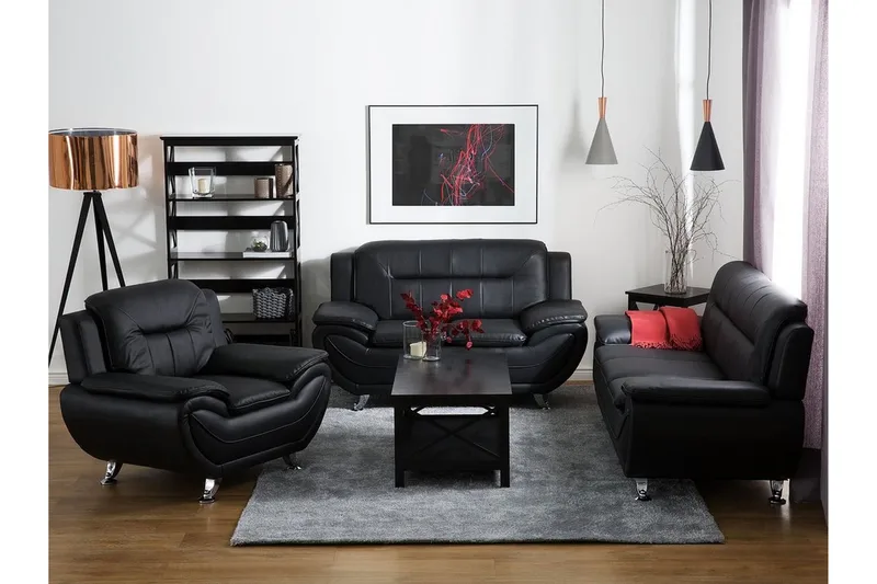 Lenestol Leira - Svart - Møbler - Stoler - Lenestoler