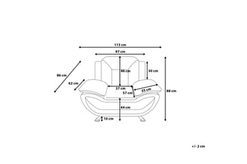 Lenestol Leira - Svart - Møbler - Stoler - Lenestoler