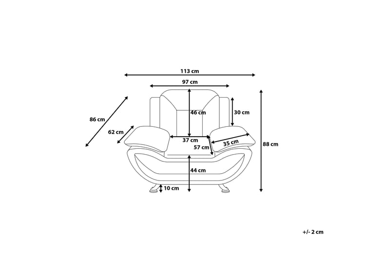 Lenestol Leira - Svart - Møbler - Stoler - Lenestoler
