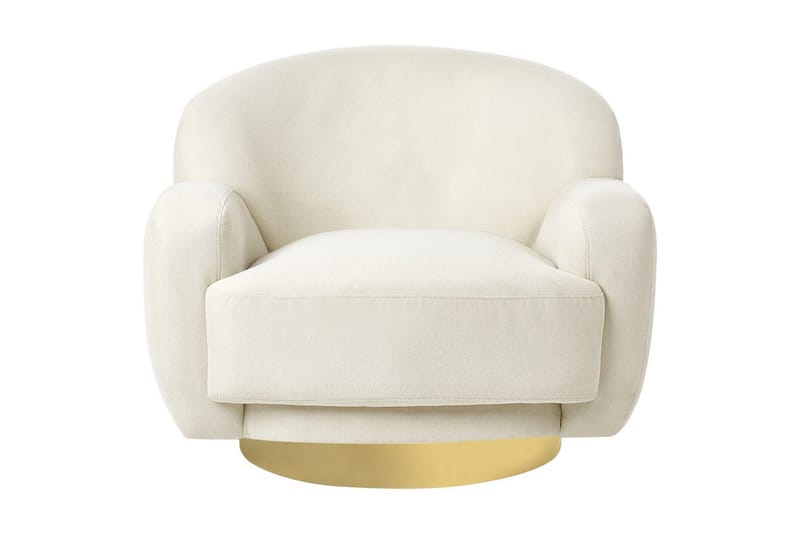 Lenestol Lejre Beige/Gull - Beige/Gull - Møbler - Stoler - Lenestoler - Klubblenestol