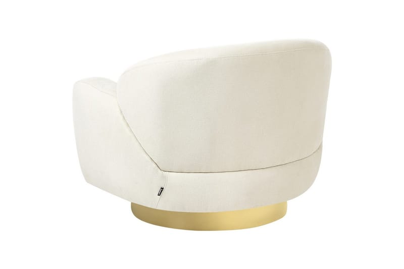 Lenestol Lejre Beige/Gull - Beige/Gull - Møbler - Stoler - Lenestoler - Klubblenestol