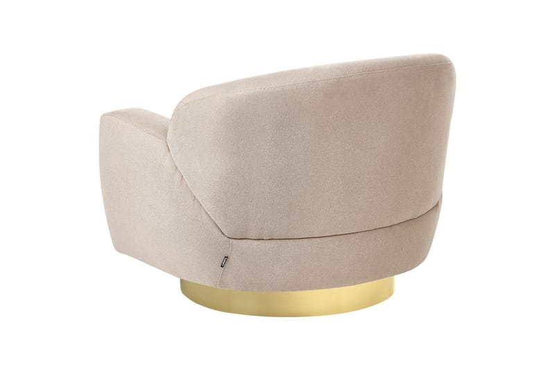 Lenestol Lejre Taupe/gull - Taupe/gull - Møbler - Stoler - Lenestoler - Klubblenestol