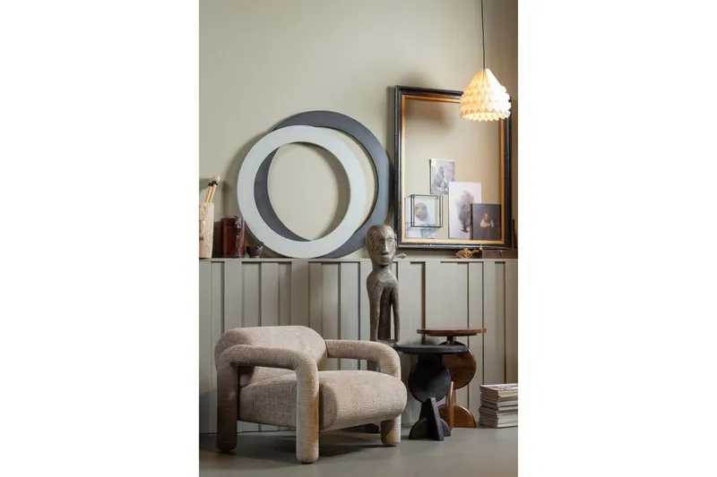 Lenestol Lenny - Sand - Møbler - Stoler - Lenestoler