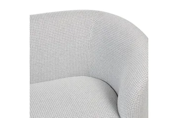 Lenestol Loen - Hvit, Svart/Polyester - Møbler - Stoler - Lenestoler - Klubblenestol
