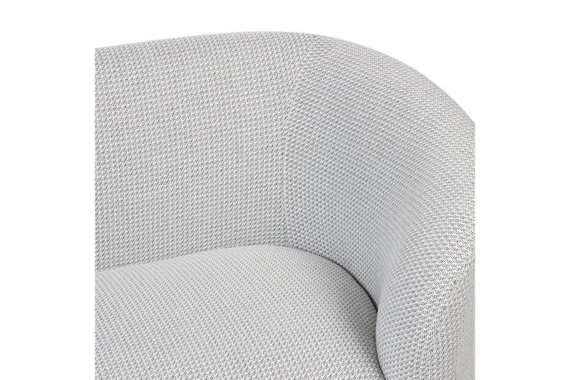 Lenestol Loen - Hvit, Svart/Polyester - Møbler - Stoler - Lenestoler - Klubblenestol