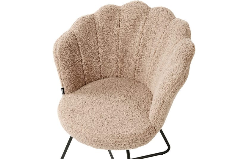 Lenestol Lovelock - Beige, svart/Bouclé - Møbler - Stoler - Lenestoler - Lenestol uten armlene