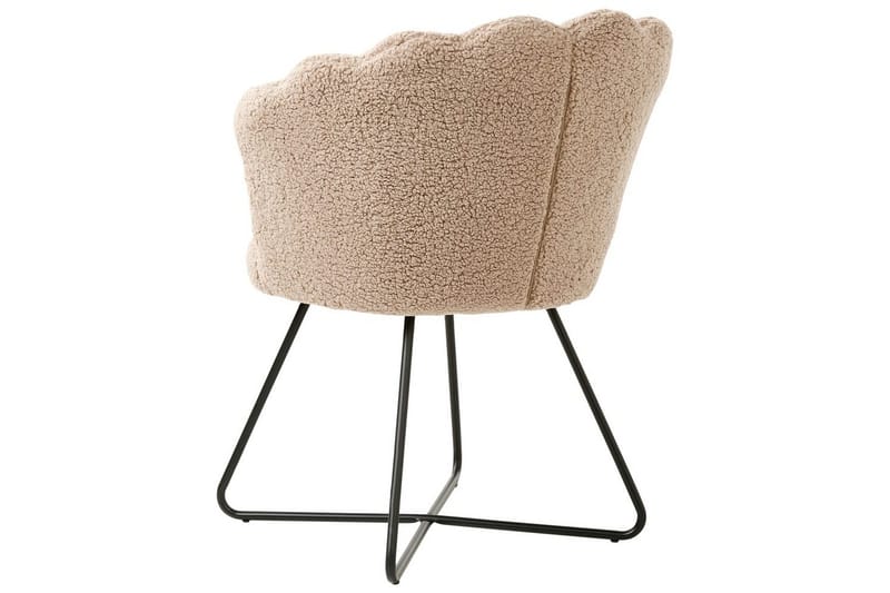 Lenestol Lovelock - Beige, svart/Bouclé - Møbler - Stoler - Lenestoler - Lenestol uten armlene