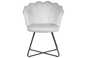 Lenestol Lovelock - Grå, svart/Fløyel - Møbler - Stoler - Lenestoler - Lenestol uten armlene