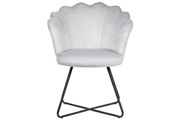 Lenestol Lovelock - Grå, svart/Fløyel - Møbler - Stoler - Lenestoler - Lenestol uten armlene