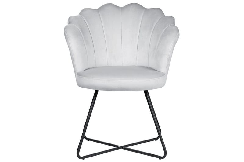 Lenestol Lovelock - Grå, svart/Fløyel - Møbler - Stoler - Lenestoler - Lenestol uten armlene