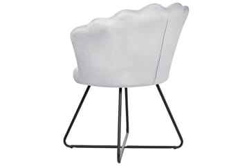 Lenestol Lovelock - Grå, svart/Fløyel - Møbler - Stoler - Lenestoler - Lenestol uten armlene