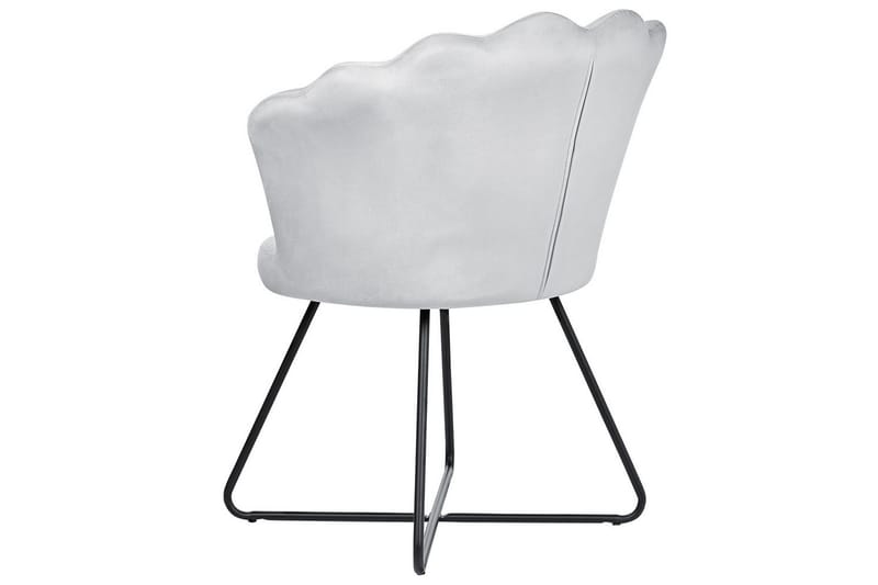 Lenestol Lovelock - Grå, svart/Fløyel - Møbler - Stoler - Lenestoler - Lenestol uten armlene