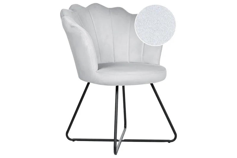 Lenestol Lovelock, Grå, svart/Fløyel