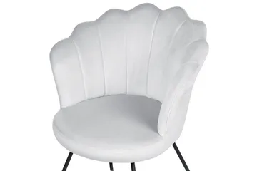 Lenestol Lovelock - Grå, svart/Fløyel - Møbler - Stoler - Lenestoler - Lenestol uten armlene