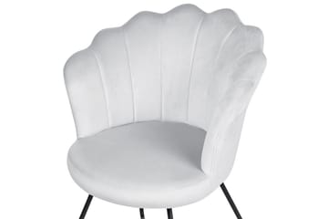 Lenestol Lovelock - Grå, svart/Fløyel - Møbler - Stoler - Lenestoler - Lenestol uten armlene