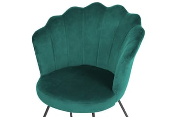 Lenestol Lovelock - Grønn, svart/Fløyel, Grønn, Svart/Fløyel - Møbler - Stoler - Lenestoler - Lenestol uten armlene