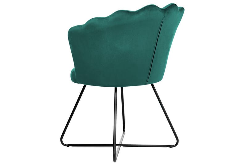 Lenestol Lovelock - Grønn, svart/Fløyel, Grønn, Svart/Fløyel - Møbler - Stoler - Lenestoler - Lenestol uten armlene