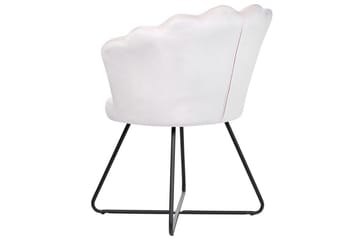 Lenestol Lovelock - Hvit, Svart/Fløyel - Møbler - Stoler - Lenestoler - Lenestol uten armlene