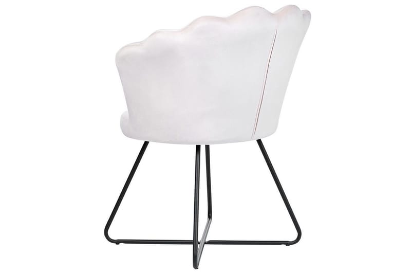Lenestol Lovelock - Hvit, Svart/Fløyel - Møbler - Stoler - Lenestoler - Lenestol uten armlene
