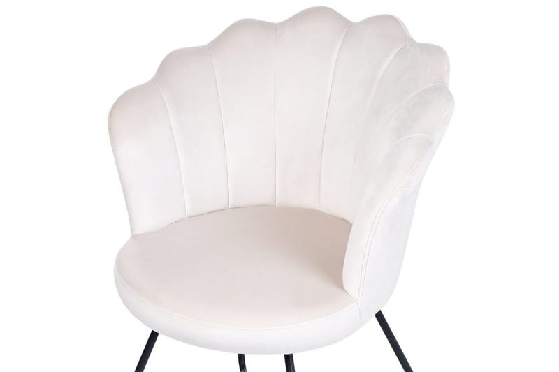 Lenestol Lovelock - Hvit, Svart/Fløyel - Møbler - Stoler - Lenestoler - Lenestol uten armlene