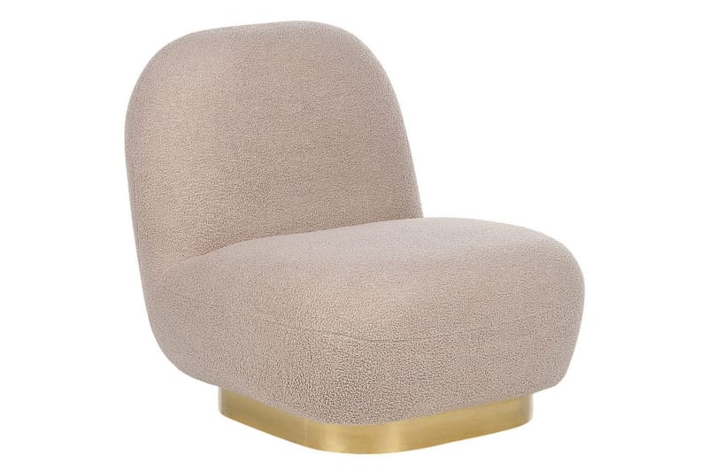 Lenestol Loviisa - Beige, gull - Møbler - Stoler - Lenestoler - Lenestol uten armlene
