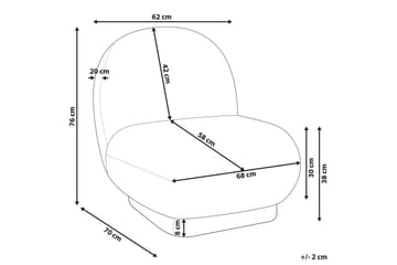 Lenestol Loviisa - Beige, gull - Møbler - Stoler - Lenestoler - Lenestol uten armlene