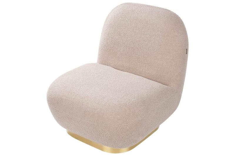 Lenestol Loviisa - Beige, gull - Møbler - Stoler - Lenestoler - Lenestol uten armlene