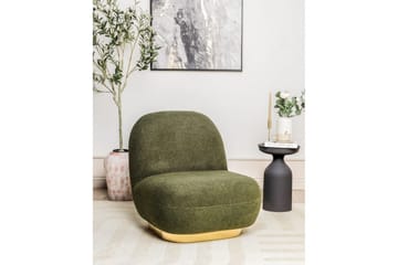 Lenestol Loviisa - Grønn, gull, Grønt, gull - Møbler - Stoler - Lenestoler - Lenestol uten armlene