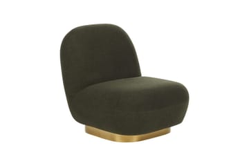 Lenestol Loviisa - Grønn, gull, Grønt, gull - Møbler - Stoler - Lenestoler - Lenestol uten armlene