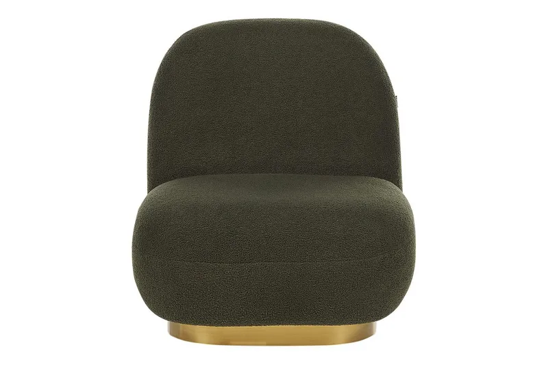 Lenestol Loviisa - Grønn, gull, Grønt, gull - Møbler - Stoler - Lenestoler - Lenestol uten armlene