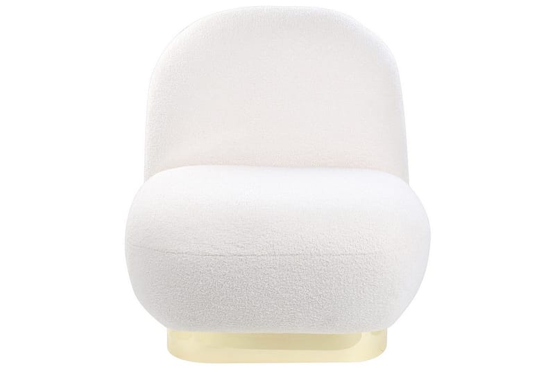 Lenestol Loviisa - Hvit, gull - Møbler - Stoler - Lenestoler - Lenestol uten armlene