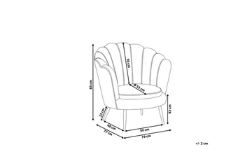 Lenestol Lovikka Hvit/Svart - Hvit/Svart - Møbler - Stoler - Lenestoler - Klubblenestol