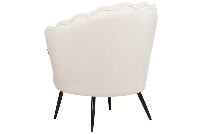 Lenestol Lovikka Hvit/Svart - Hvit/Svart - Møbler - Stoler - Lenestoler - Klubblenestol